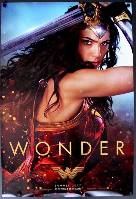 Wonder Woman (2017) Original One Sheet Movie Poster - 27" x 40" - Original Film Art - Vintage ...