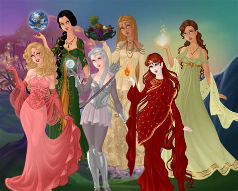 Olympian Goddesses by sweetypie101 on DeviantArt