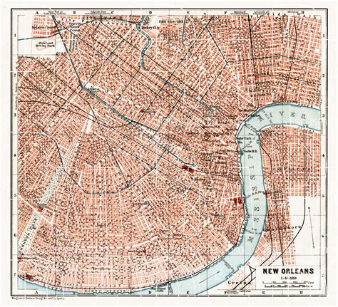 Old New Orleans Map