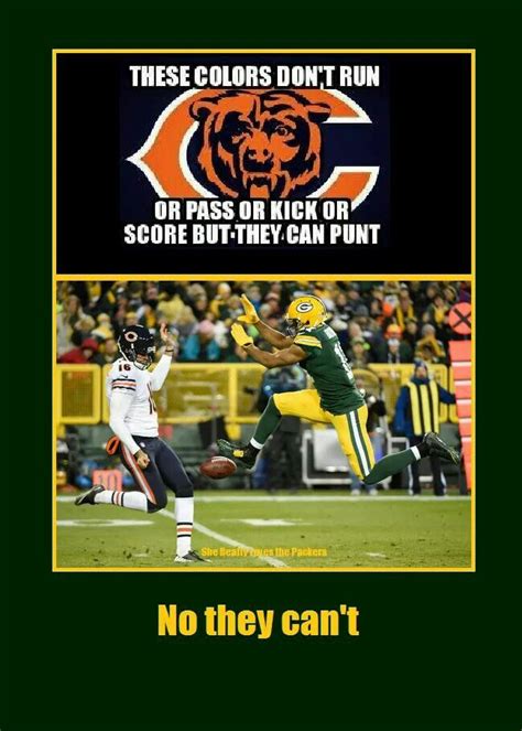 The Bears still suck! Go Packers! | Green bay packers funny, Green bay ...