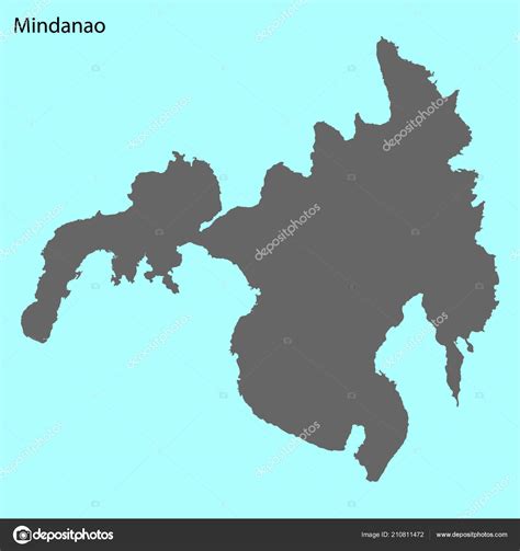 High Quality Map Mindanao Stock Vector by ©grebeshkovmaxim@gmail.com ...