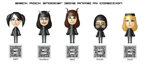 Black Rock Shooter (2012 Anime) Mii Collection by EvoDeus on DeviantArt