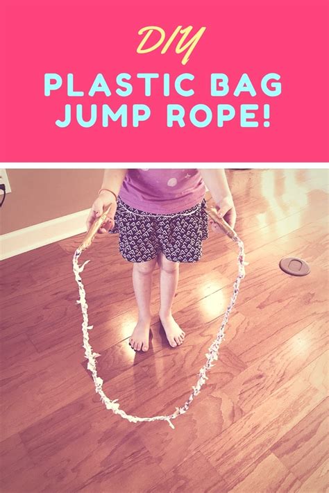 DIY PLASTIC BAG JUMP ROPE - Paint Covered Kids