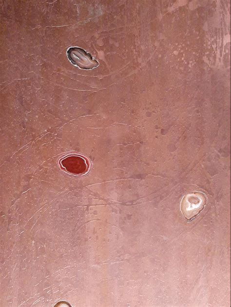 Acid Etched Copper and Agate Coffee Table on a Black Base, Lova Creations, 1980s For Sale at 1stDibs