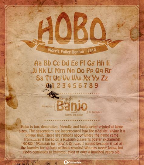 Font of the Week — Hobo - Custom Ink