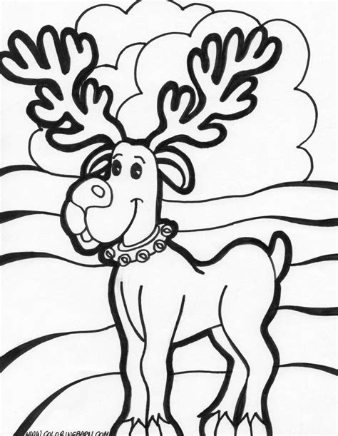 Reindeer Coloring Pages - Coloringkids.org