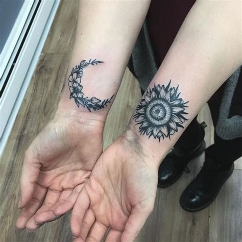 50 Meaningful and Beautiful Sun and Moon Tattoos - KickAss Things | Sun ...