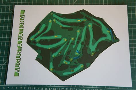 Augusta National golf course cutout | Golf courses, Augusta national, Golf