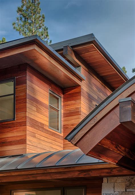 Cabin with Tigerwood siding in Truckee, CA. Built by NSM Construction. | House exterior ...