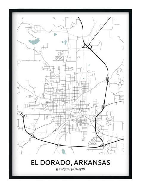 El Dorado Map Poster - Your City Map Art - Positive Prints