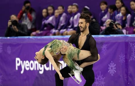 Ice dancer Gabriella Papadakis's wardrobe malfunction exposes breast ...