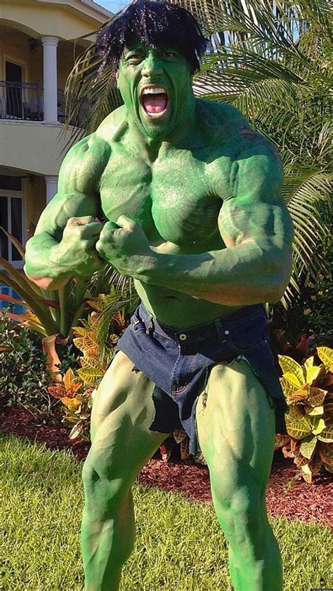 The Rock's Hulk Costume: Dwayne Johnson Dresses As The Hulk For ...