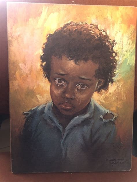 Painting: A crying boy ... | eBay