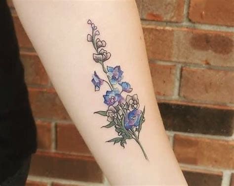 Larkspur Flower Tattoo Meaning | Best Flower Site