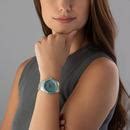Emporio Armani Leo Crystal Blue Quartz Ladies Watch AR11545 | 36 mm, Blue Dial | Beaverbrooks