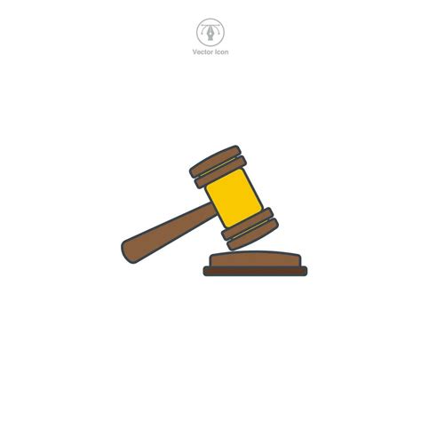 Auction Gavel icon symbol vector illustration isolated on white ...