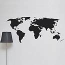 world map wall sticker by leonora hammond | notonthehighstreet.com