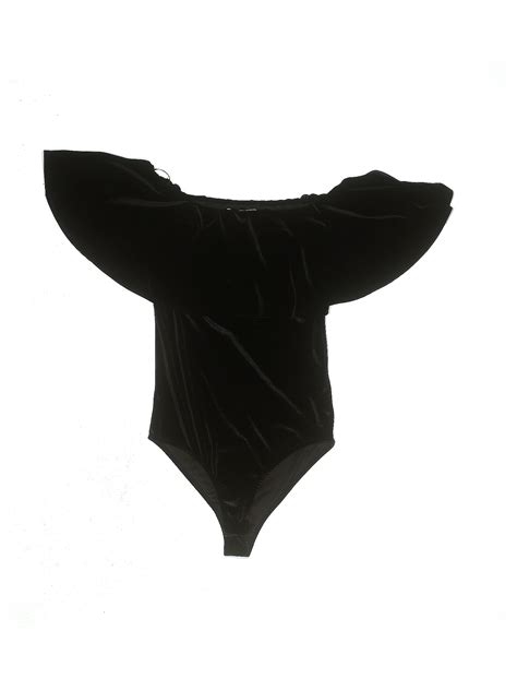 Lavender Fields Solid Black Bodysuit Size S - 56% off | ThredUp