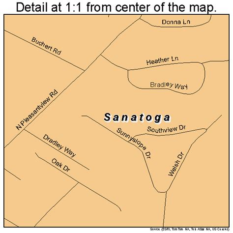 Sanatoga Pennsylvania Street Map 4267712