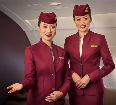 Qatar Airways Cabin Crew Uniform Set, Women's Fashion, Dresses & Sets ...