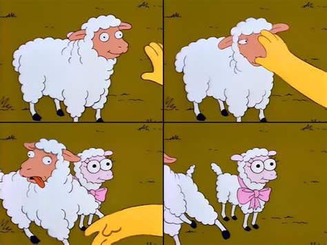 Simpsons sheep Blank Template - Imgflip