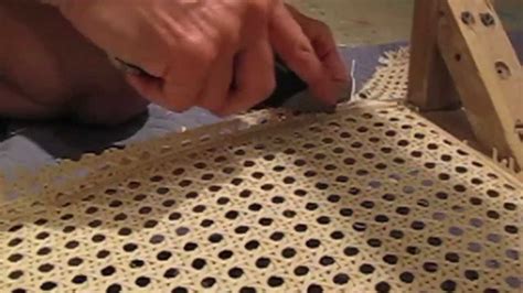 How To Recane A Chair - YouTube