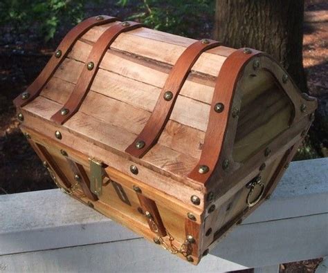 Wooden treasure chest by Arlene lined with by NauticalTreasures on Etsy ...