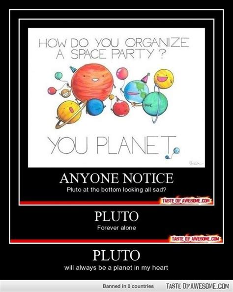 Awwww, Pluto! | Science jokes, Funny, Humor