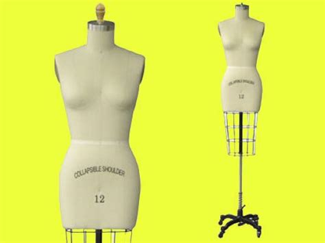 Professional Pro Female Half Size Dress Form Mannequin Size 12 w/Hip+Arm | Dress form mannequin ...
