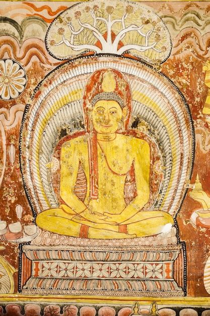 Premium Photo | Dambulla, sri lanka - february 17, 2017: mural paintings frescoes inside ...