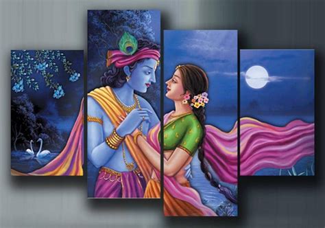 Buy Vintage Radha Krishna Painting Radha Krishna Large Canvas Online in India - Etsy | Large ...