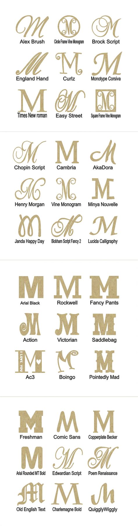 Ready to Paint Items 28128: Unfinished Wooden Monogram Letter M In Your Choice Of Size And Font ...