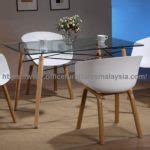Modern Dining Table Design With Glass Top - Dining Table With Glass Price Malaysia