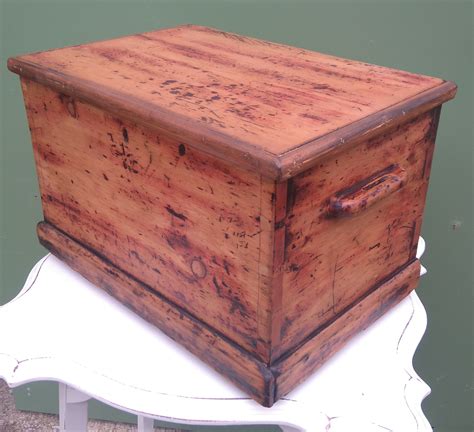 Old wooden box with side handles £75. | Old wooden boxes, Recycled ...