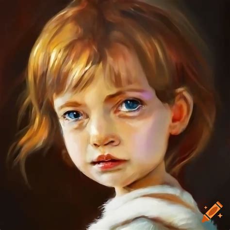 Christmas themed portrait of a sad child on Craiyon