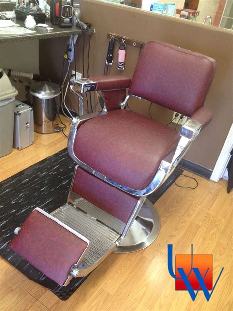 Barber Shop Chair http://UpholsteryWorksLV.com | Barber shop chairs, Shop chair, Barber shop