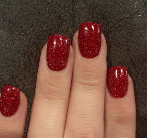 Christmas Nails Red Glitter - Lodge State