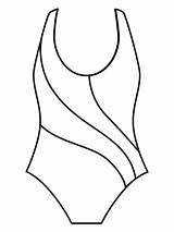 Swimsuit Coloring Page sketch template