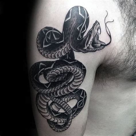 60 Rattlesnake Tattoo Designs For Men - Manly Ink Ideas