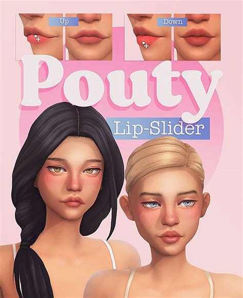 Pouty Lip-Slider ( ˘ ³˘)♥ | Miiko | The sims 4 skin, Sims 4, Sims 4 cc eyes