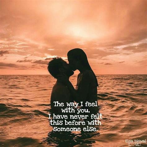 I have never felt this before with someone else....♡ #love #couple #sunset #quotes #lovequotes ...