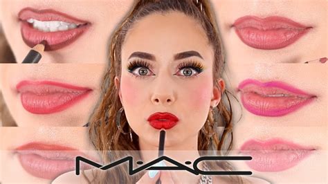 MAC Cosmetics Lip Pencil Swatches & Review - 19 Shades! - YouTube