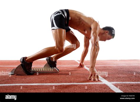 Track and field athletes in training Stock Photo - Alamy