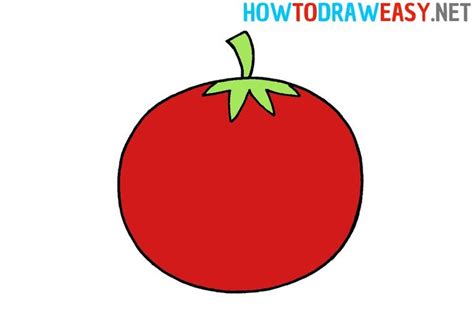 How to Draw a Tomato Easy