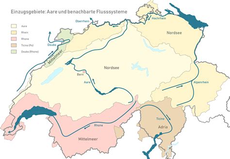 Aare : Or , longest river entirely in switzerland, 183 mi long, rising ...