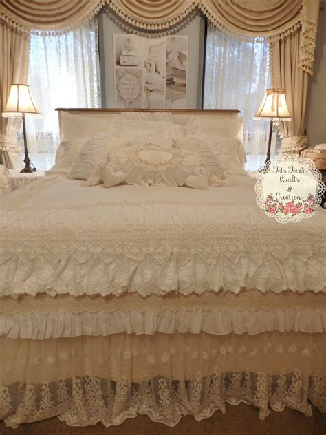 White LACE bed set Made By: TOTS TOUCH QUILTS and CREATIONS | Home decor bedroom, Lace bedding ...