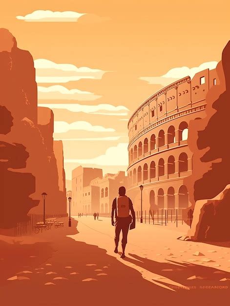 Premium AI Image | ancient roman column