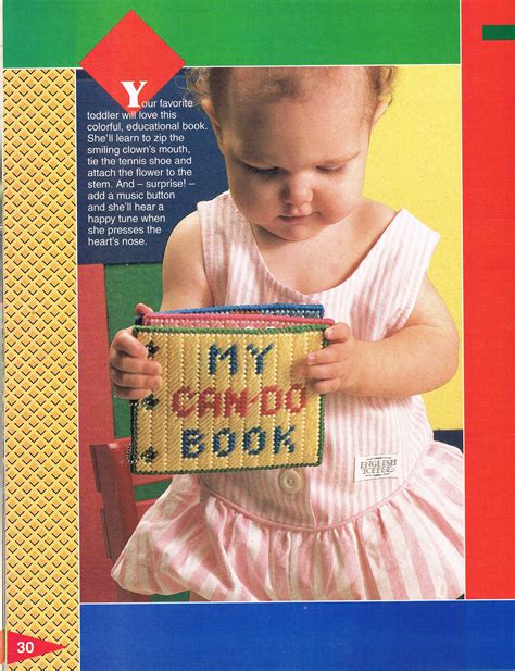My Can Do Book Pg. 1/4 Plastic Canvas Crafts, Plastic Canvas Patterns ...