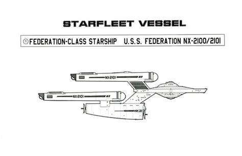 Star Trek Blueprints: Federation Class Starship - U.S.S. Federation NX-2112