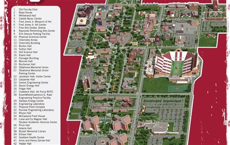 Map Of Ou Campus | Map Of Zip Codes